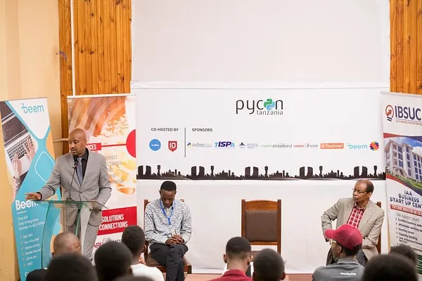 The full conference hall at PyCon Africa 2021