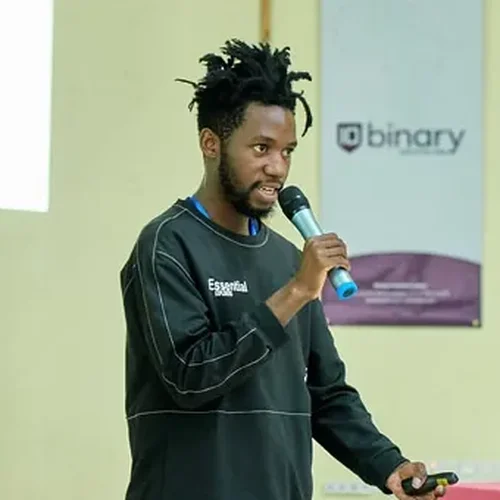 Kalebu, keynote speaker at PyCon Tanzania 2022